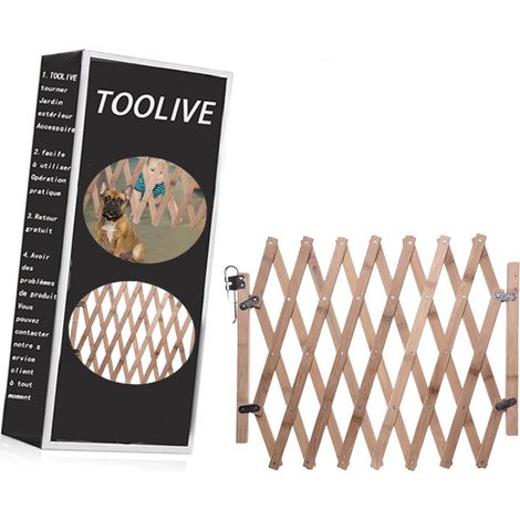 Barriere animaux en bois extensible (1/5)