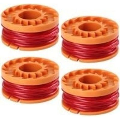 Worx WA0010 de 10–Pied Coupe-Fil pour débroussailleuse/Coupe-Bordure-Lot de 4,-pour WG150 WG151 WG152 WG155, WG165 WG166 WG160 WG167 WG175, Jardin, pelouse, à l'approvisionnement, l'entretien