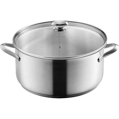 Metaltex ICONA - Casseruola bassa in acciaio inox 32 cm, 10 l (1/5)