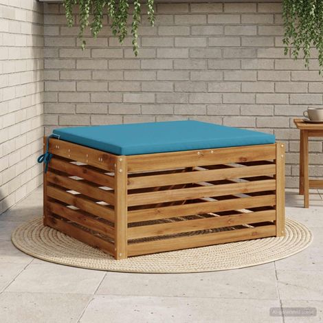 vidaXL Cuscino per Sedia in Unico Pezzo SOEST 100% Poliestere Azzurro (1/5)