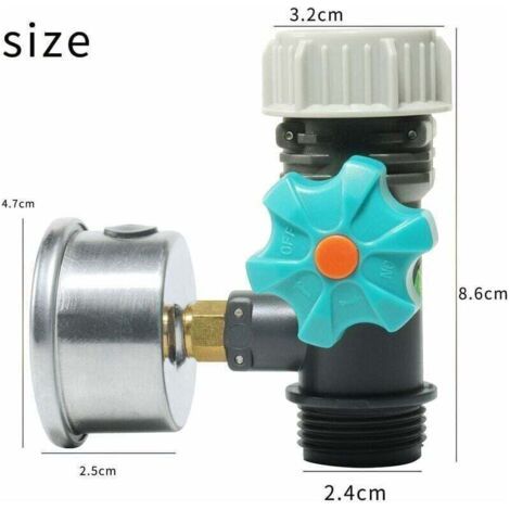 [JAMAIS UTILISÉ]Régulateur de pression d'eau, soupape de pression d'eau de réducteur de pression, pour le jardin à la maison extérieur de serre (1/3)