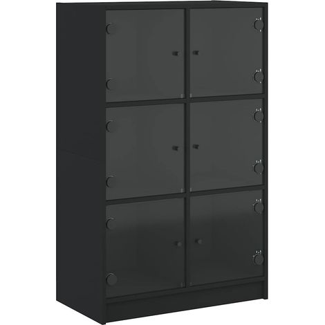 Maison Exclusive - Credenza con Ante Nera 68x37x109 cm in Legno Multistrato