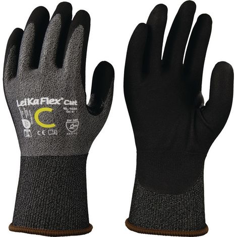 Gants de protection contre les coupures LeiKaFlex® CUT RL 1636 taille 9 gris/noir EN 388 PSA II (Par 12)