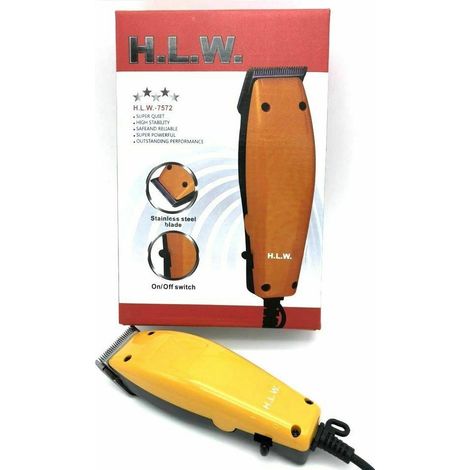 TrAdE Shop Traesio - Tagliacapelli Hlw-7572 Regola Barba Rasoio Elettrico Clipper Con Pettini -