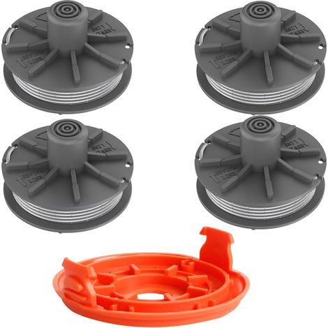 Bobine de rechange pour débroussailleuse Gardena 5307-20, 6,1 m x 1,65 mm pour débroussailleuse Gardena EasyCut ComfortCut PowerCut SmallCut (4 bobines + 1 housse) (1/5)