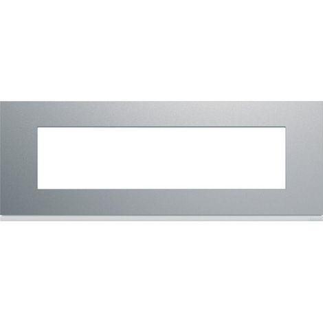 Plaque gallery plastique peint 8 modules entraxe 71mm titane (WXP0108)