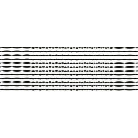Lames de scie J.HAUNSTETTER pour scie à chantourner, ZARSA 80 dents rondes, N° 5, 12 pièces