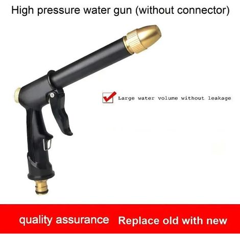 (1 pistolet à eau) Outil de nettoyage pour le lavage de voiture, pistolet à eau portable haute pression, nettoyeur de jardin, arroseur de jardin (1/4)