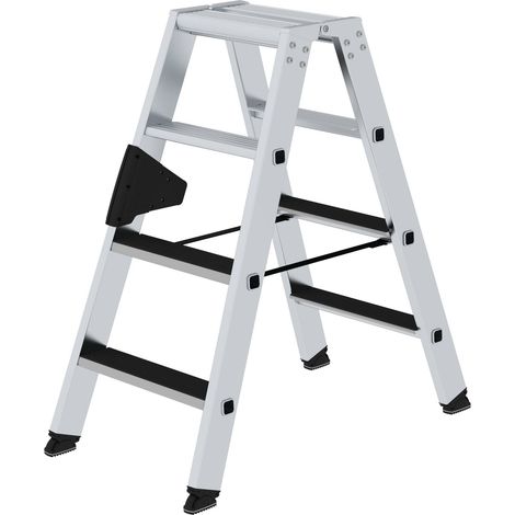 MUNK Stehleiter beidseitig begehbar mit clip-step 2x4 Stufen (1/5)
