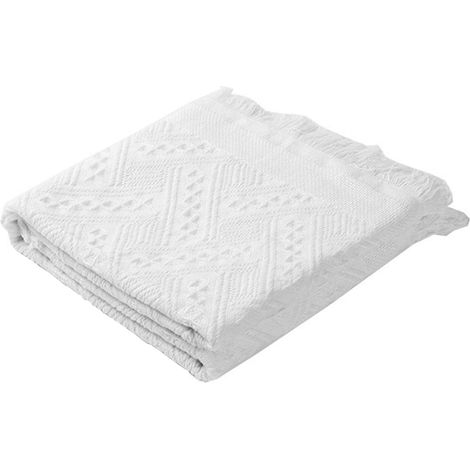 Couverture de Pique-Nique Lavable et imperméable, Tapis de Plage, Couverture de Camping pour extérieur/Pique-Nique/Jardin/Plage, Blanc 90 x 180 cm (White) (White) (1/5)