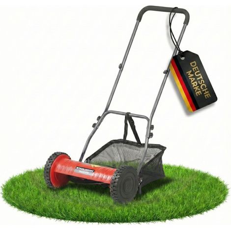 STAHLMANN Spindelmäher RoyalCut – Rasenmäher mit 40 cm Schnittbreite, 32 Liter Fangkorb, 4-stufige Schnitthöheneinstellung – Handrasenmäher manuell - leise und umweltfreundlich
