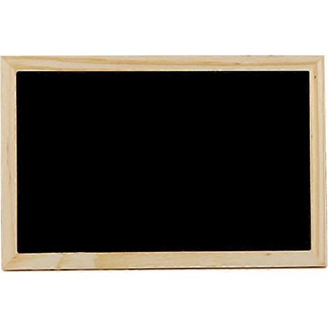 Tableau noir double face effaçable, décoration murale sans ficelle, 18 x 13 cm-Black (1/3)