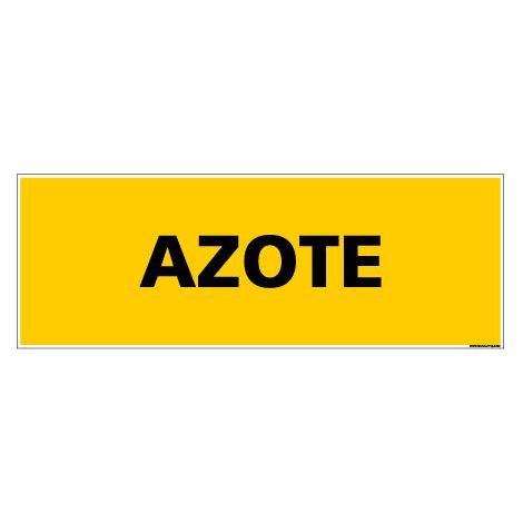 Panneau Azote (C0113) - Adhésif - 210 x 75 mm