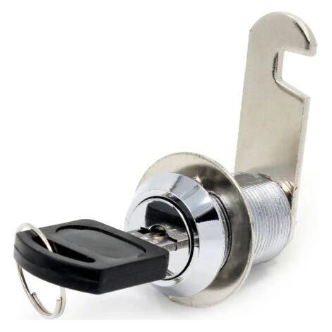 Serrure de sécurité de boîte aux lettres en acier inoxydable 16 mm avec clefs assorties , 25mm Drawer lock (1/5)