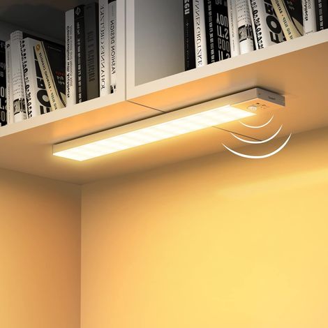 2 Pack Lampe Placard, 36 LED Détecteur Mouvement, 3000K Lumière Chaude, USB Sans Fil, Armoire Escalier
