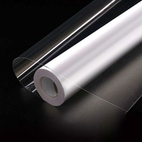 40X300cm Film Transparent Autocollant Protection, Papier Film Adhesif pour Meuble Mur Cuisine, Rouleau Vinyle Adhesif, Protege Livre Transparent Decoratif (1/5)