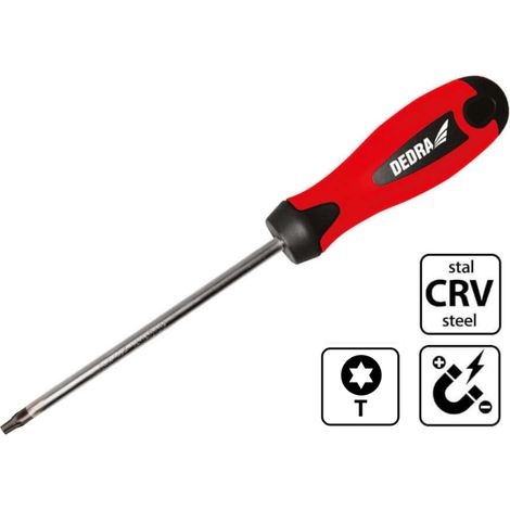 Destornillador Dedra 06a037 punta magnética ergonómico