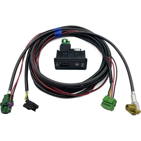 Adaptador multimedia, conectividad USB y AUX, fácil instalación, paquete CarPlay (1/2)