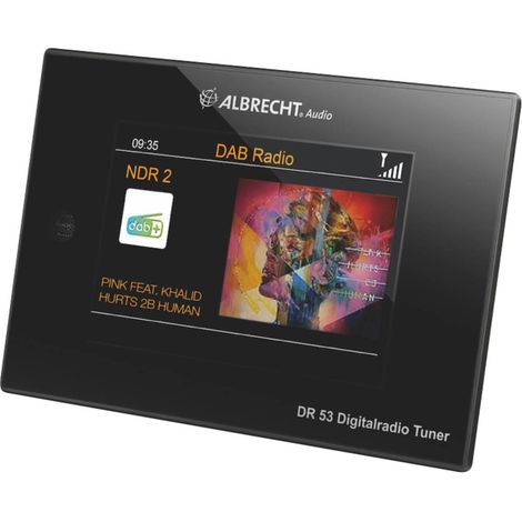 Albrecht DR 53 DAB+/UKW/Bluetooth Radio da tavolo DAB, DAB+, FM incl. telecomando, Spotify Nero