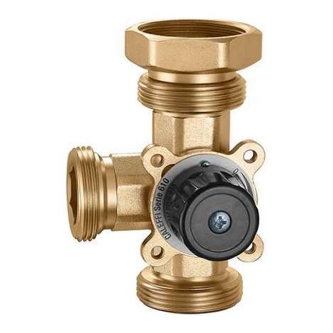 Valvola miscelatrice a tre vie, filettata, a settore. Kv (m3/h) 6,3 Caleffi F0001334  Ottone