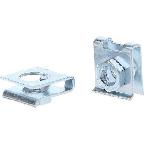 4 clips de fixation pour plaque d'immatriculation de voiture, à vis et rivets métalliques (1/4)