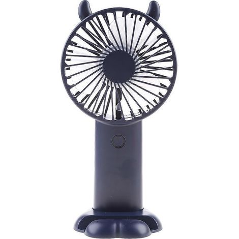 Ventilateur portable silencieux, mini ventilateur rechargeable USB avec 5 vitesses et écran LCD (1/4)