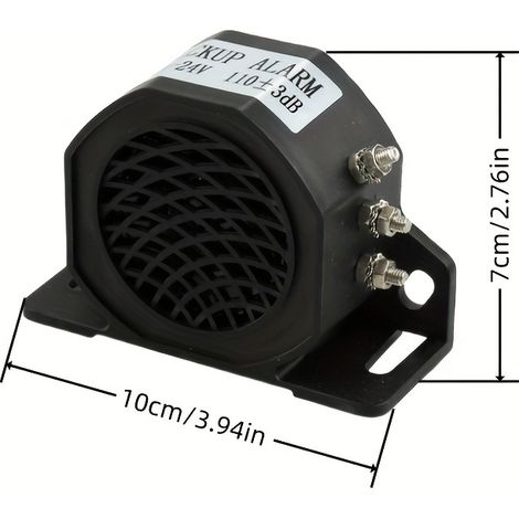 Avertisseur de Recul 12–24V DC – Alarme de Marche Arrière 110dB à 3 Tons pour Voitures, Camions et Véhicules Lourds (1/4)