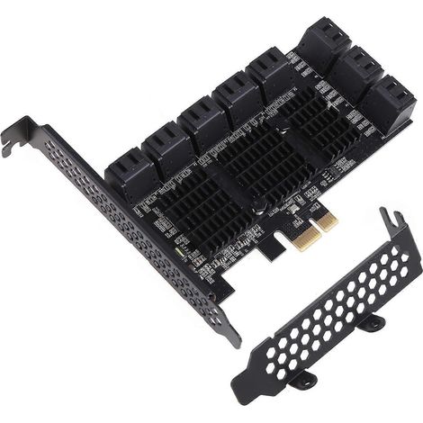 SATA 3.0 Adapter PCIE 1x auf 16 Ports SATA III Erweiterungskarte SATA PCIE Elevator