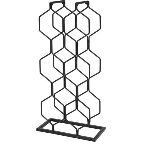 Weinregal für 8 Flaschen Metall Schwarz Home&Styling (1/3)