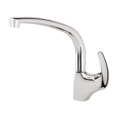 GRIFO MONOMANDO PARA COCINA CON LATIGUILLOS DE ALIMENTACIÓN (1/2)