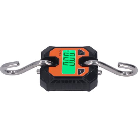 Balance électronique de levage 100kg/220lbs avec crochet, afficheur LCD, peson numérique suspendu pour usage industriel (1/5)