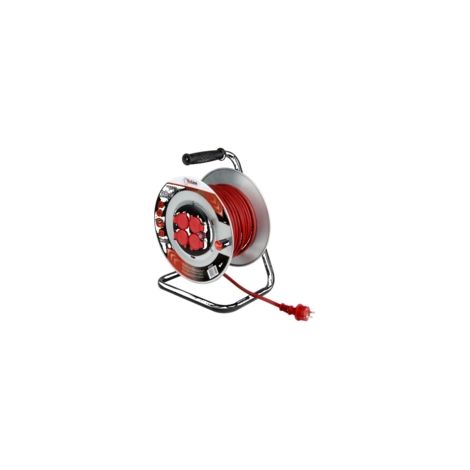 enrouleur - 30 mètres - flasque métallique - cable 3g1.5 mm