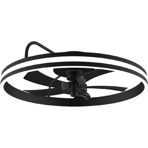 Cecotec Ventilador de Techo con Luz EnergySilence LampAero 650 FlowLight. 20W, Motor DC, LED de 45W, 5 Aspas de 17", Mando