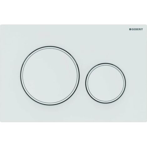 PLACCA DI COPERTURA 2 TASTI SIGMA 20 GEBERIT- Bianca Opaca - bordi tasti Bia- GEBERIT- pezzi 1