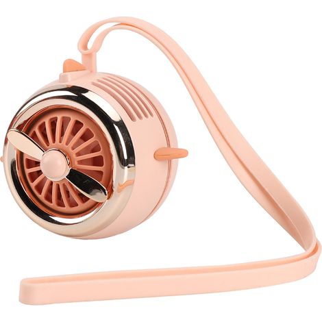 Ventilateur portable vert, ultra silencieux, 3 vitesses, ventilateur USB à porter autour du cou, gardez les mains libres, idéal pour les barbecues, les concerts et les activités de plein air.