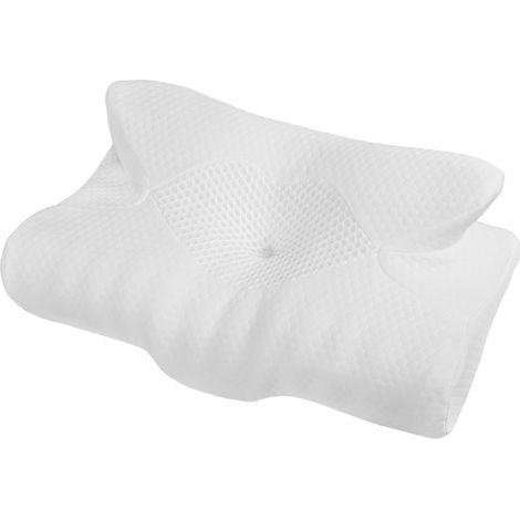 Lavio Ergonomic Neck Pillow Memory Foam for Sleep Well Breathable Washable Cover