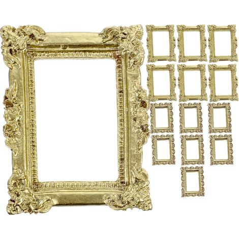 Mini Cadres Photo Délicat Lot de 20 Vintage en Résine Dorée et Création DIY Effets Décoratifs Élégants et Style Rétro Plusieurs Styles pour Décoration Plusieurs Styles (1/5)