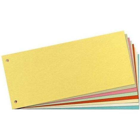 Intercalaires - HERLITZ - Pack 100 - Format A4 - Carton manille - 105 x 240 mm