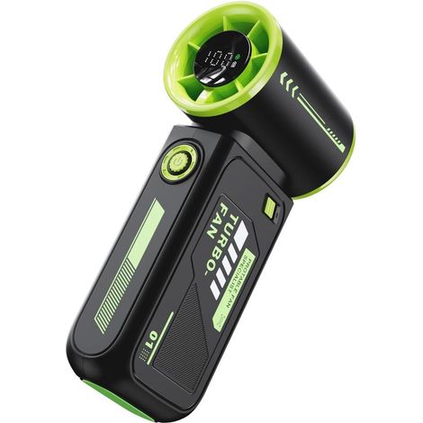 Ventilatore elettrico，ventilatore a mano da 3600 mAh，piccolo ventilatore da viaggio USB per ufficio e attività all'aperto (1/2)