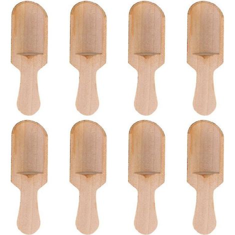 8 pelles en bois