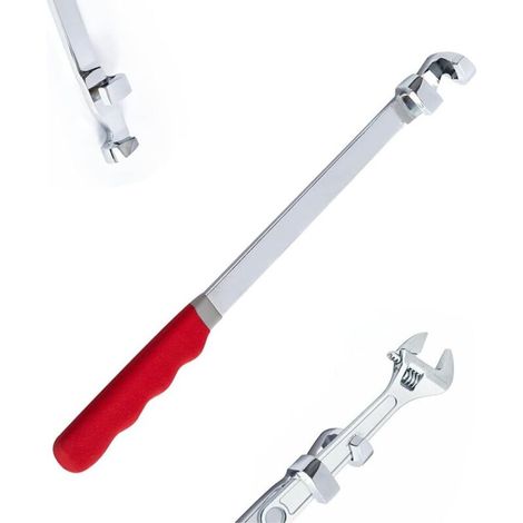 Outil D'extension de Clé, 38 cm Rallonge de Clé Universel pour Barre de Tricheur Rallonge L'outil pour Soulever Les Vis Tenaces (1/5)