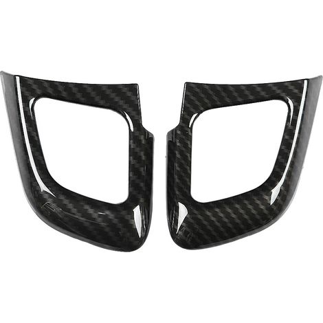 2 pièces garniture de volant gauche pour Land Rover Range Rover Evoque 2012-2017, couvercle de bouton de direction en plastique noir (1/5)