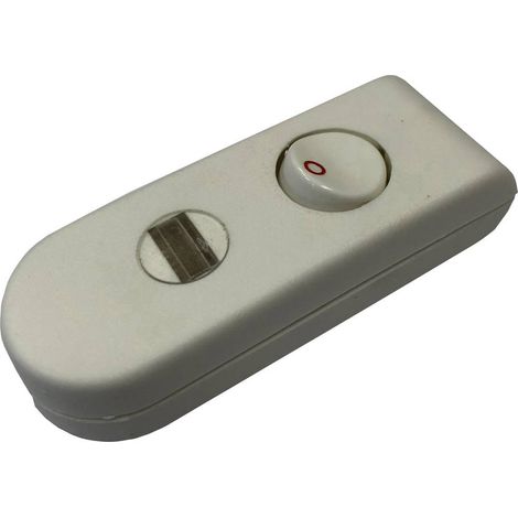 interBär 8093-108.01 Interrupteur pour câble souple blanc 1 x Off/On 2 A 1 pc(s) W687461 (1/2)