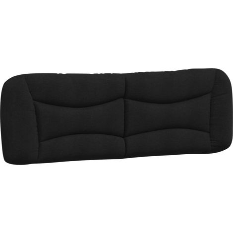 Coussin de tête de lit Hvar noir 160 cm tissu