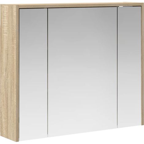 Maison Exclusive - Badezimmerspiegelschrank Sonoma-Eiche 73,5 x 1
