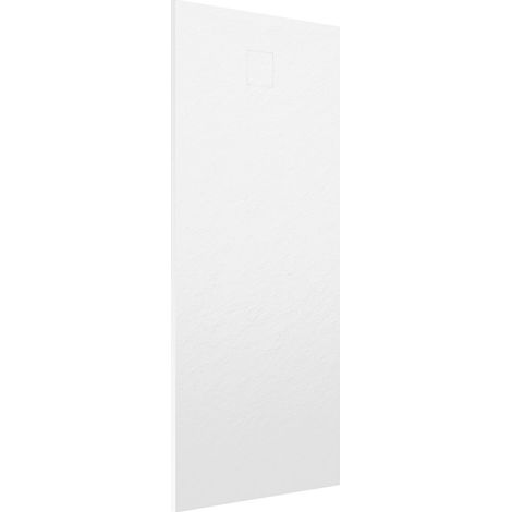Piatto Doccia Rettangolare 70x160 cm in SMC Colore Bianco Effetto Pietra Tagliabile e Antiscivolo Altezza 2,6cm Mod. Samos (1/5)