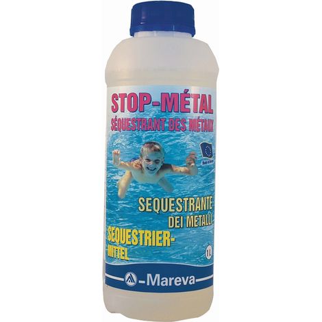 Séquestrant métaux piscine Mareva STOP-METAL bidon 1L