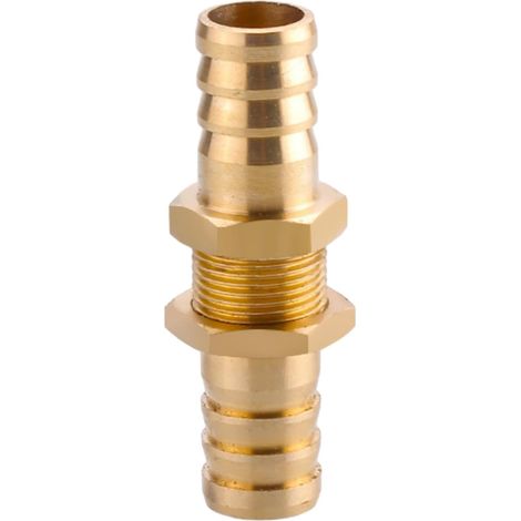 Raccord cannelé en laiton 1/2", filetage femelle, épisseur de métaux, barbillons, raccord tuyau, connecteur adaptateur pour air, eau, huile (épaisseur 8 mm) Pagode 12 Mm Petit Cuivre (1/5)