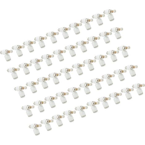 50 raccords pneumatiques blancs SL8-01 avec régulateur de débit d'air, connexion rapide, ajustement précis et durabilité (1/5)