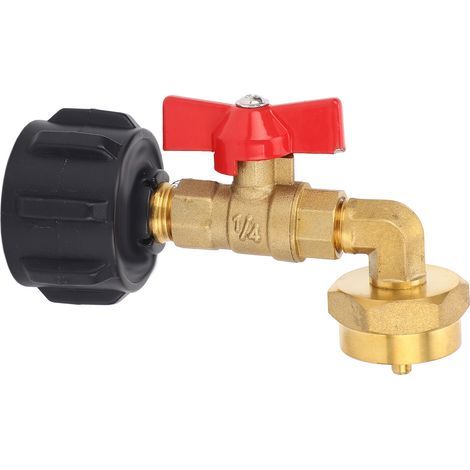 Adaptateur de recharge de réservoir de gaz QCC1, avec vanne de commande marche/arrêt, remplissage coudé, bouteille de 1 livre de 5 à 20lb (1/5)